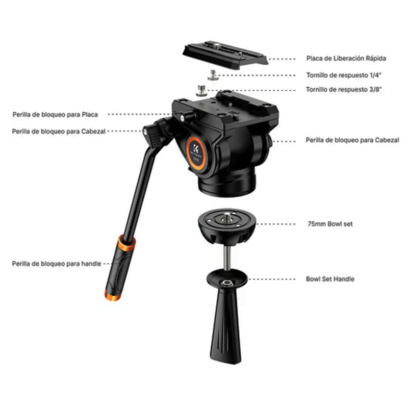 Tripié K&F Concept VA18+VH081