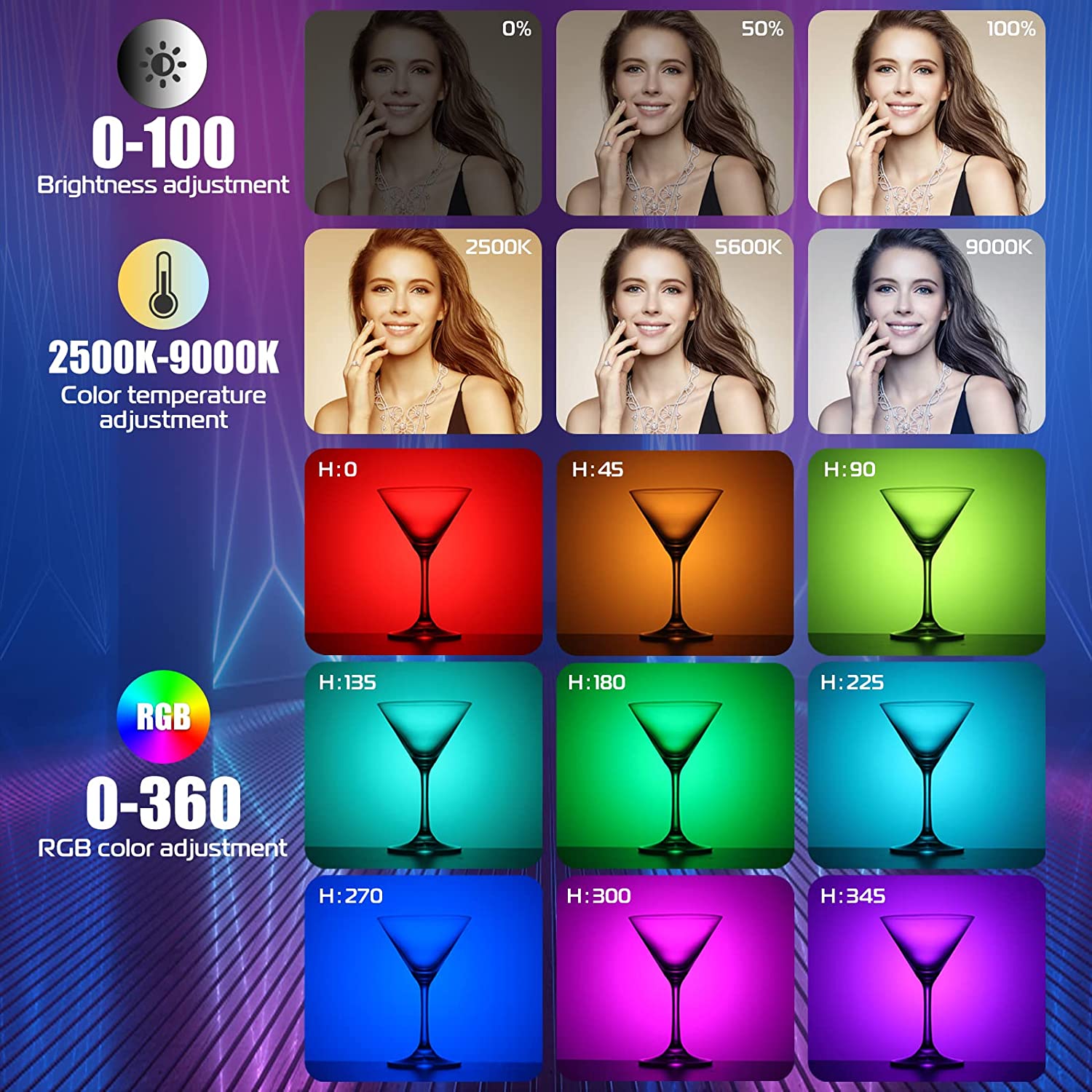 Lampara Ulanzi VL119 RGB Tubo Light