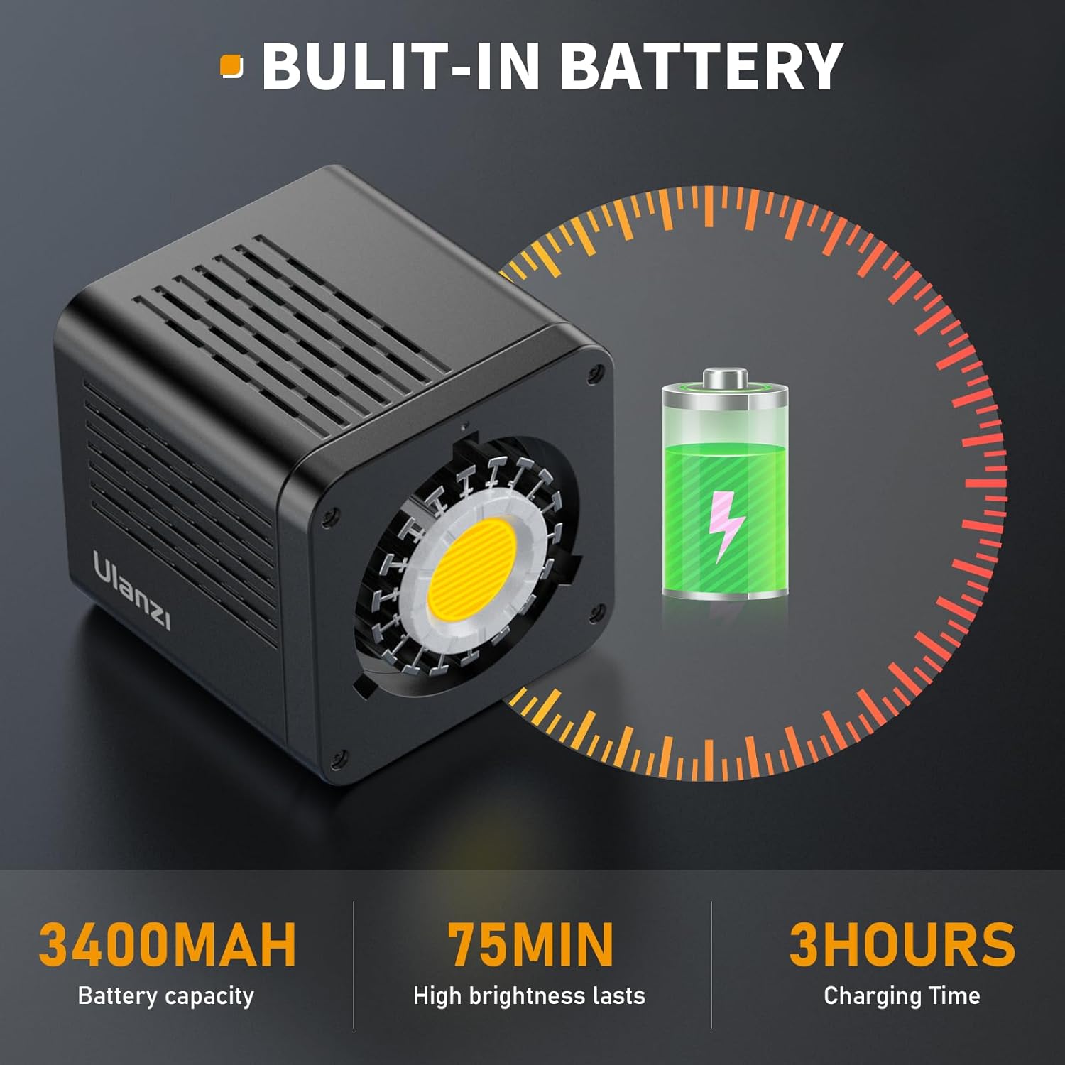 Lámpara Fresnel Portátil Ulanzi LT028 40W