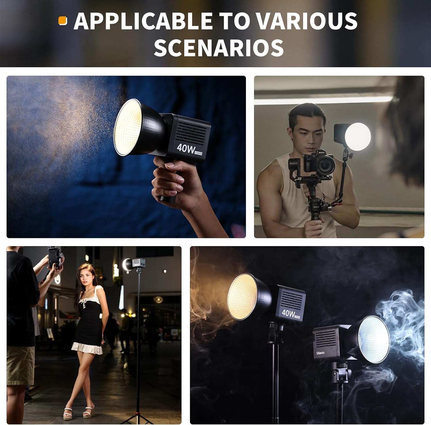 Lámpara Fresnel Portátil Ulanzi LT028 40W