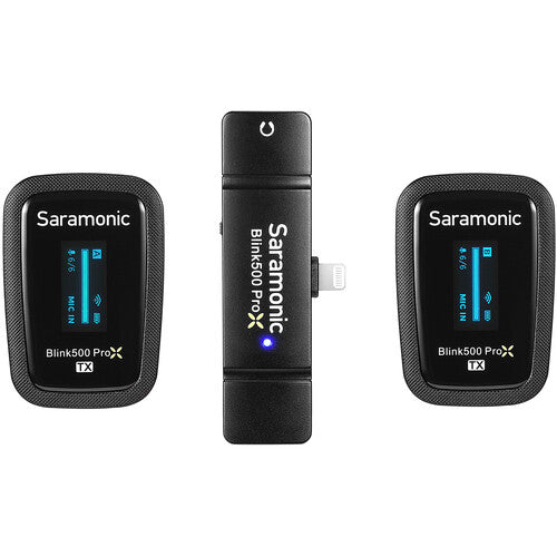 Micrófono Lavalier Dual Saramonic Blink500 ProX B4 para Lightning iOS
