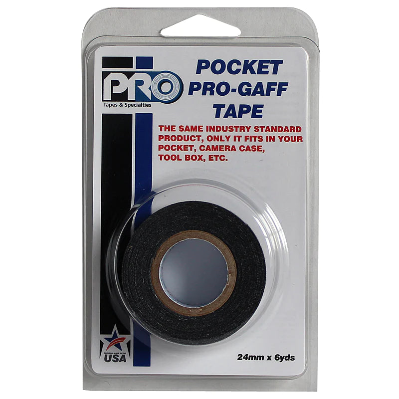 Cinta POCKET Pro Gaff Tape Negra 1x6 yds
