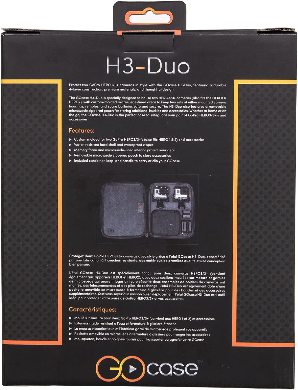 Estuche GOcase H3-Duo para 2 Cámaras GoPro