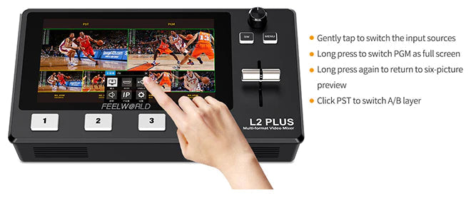 Switcher para Streaming FeelWorld LIVEPRO L2 PLUS