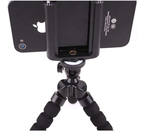 Minitripié Flexible con Soporte Universal para Celular Grande