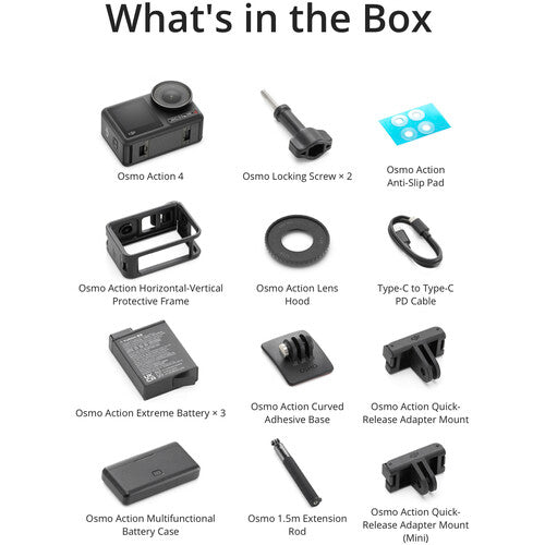 Cámara DJI Osmo Action 4 Adventure Combo