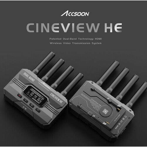 Sistema de transmisión de Video Inalámbrico ACCSOON CineView HE