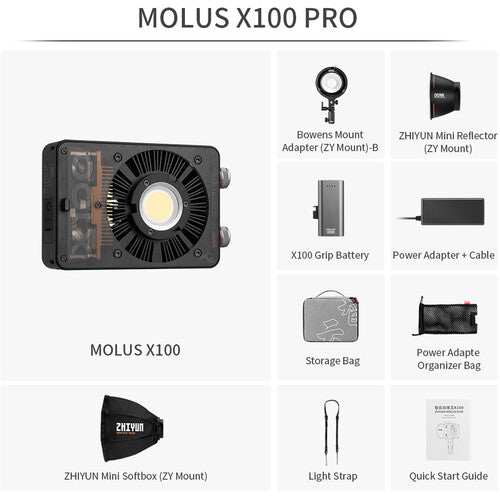 Lámpara Zhiyun Molus X100 Pro Kit