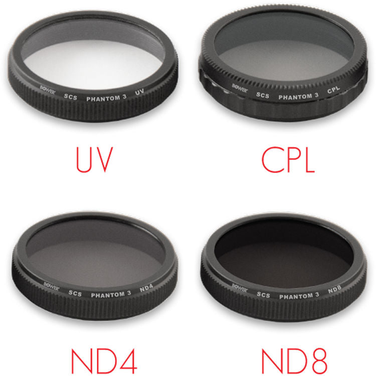 Kit de 4 Filtros Bower Sky Capture Series (UV, CPL, ND4, ND8)