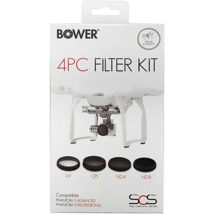 Kit de 4 Filtros Bower Sky Capture Series (UV, CPL, ND4, ND8)