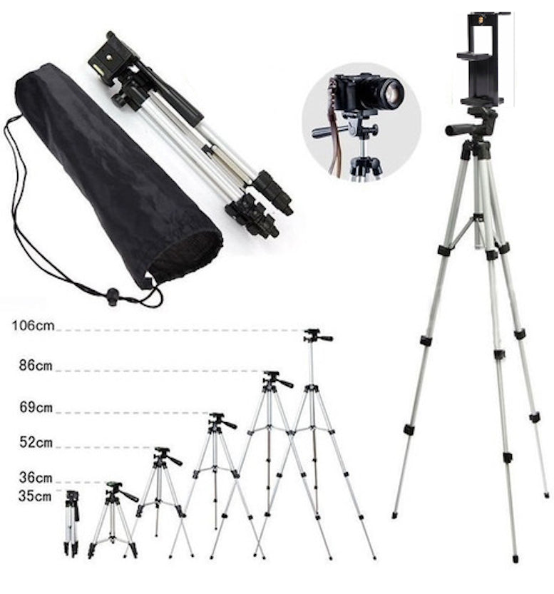 Tripié para Celular Mod 3110 con soporte Celular 1.20mts