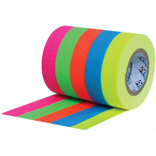 Kit de 5 Cintas ProTapes Pro Neon Spike 1/2" x 6 yd (Rosa, Amarillo, Verde, Naranja, Azul)