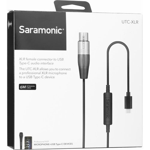 Cable Convertidor Saramonic UTC-XLR XLR a USB-C
