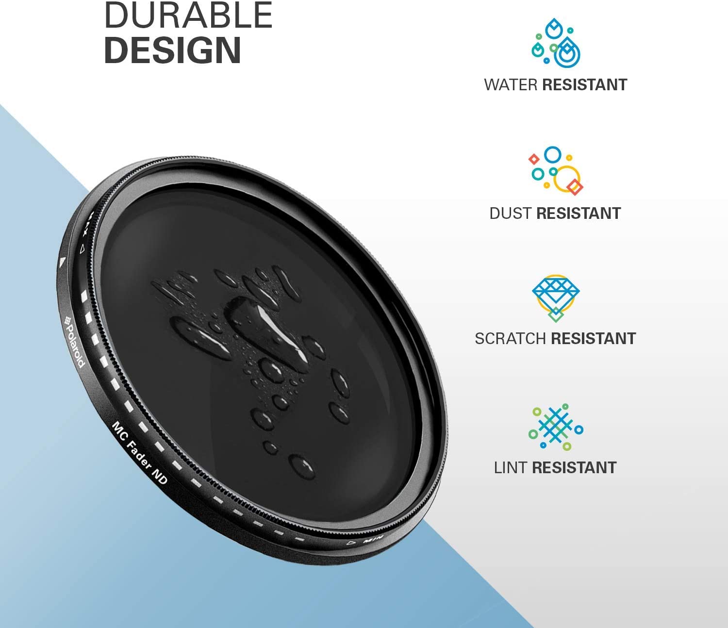 Filtro Fader Densidad Neutra (ND) 62mm Polaroid