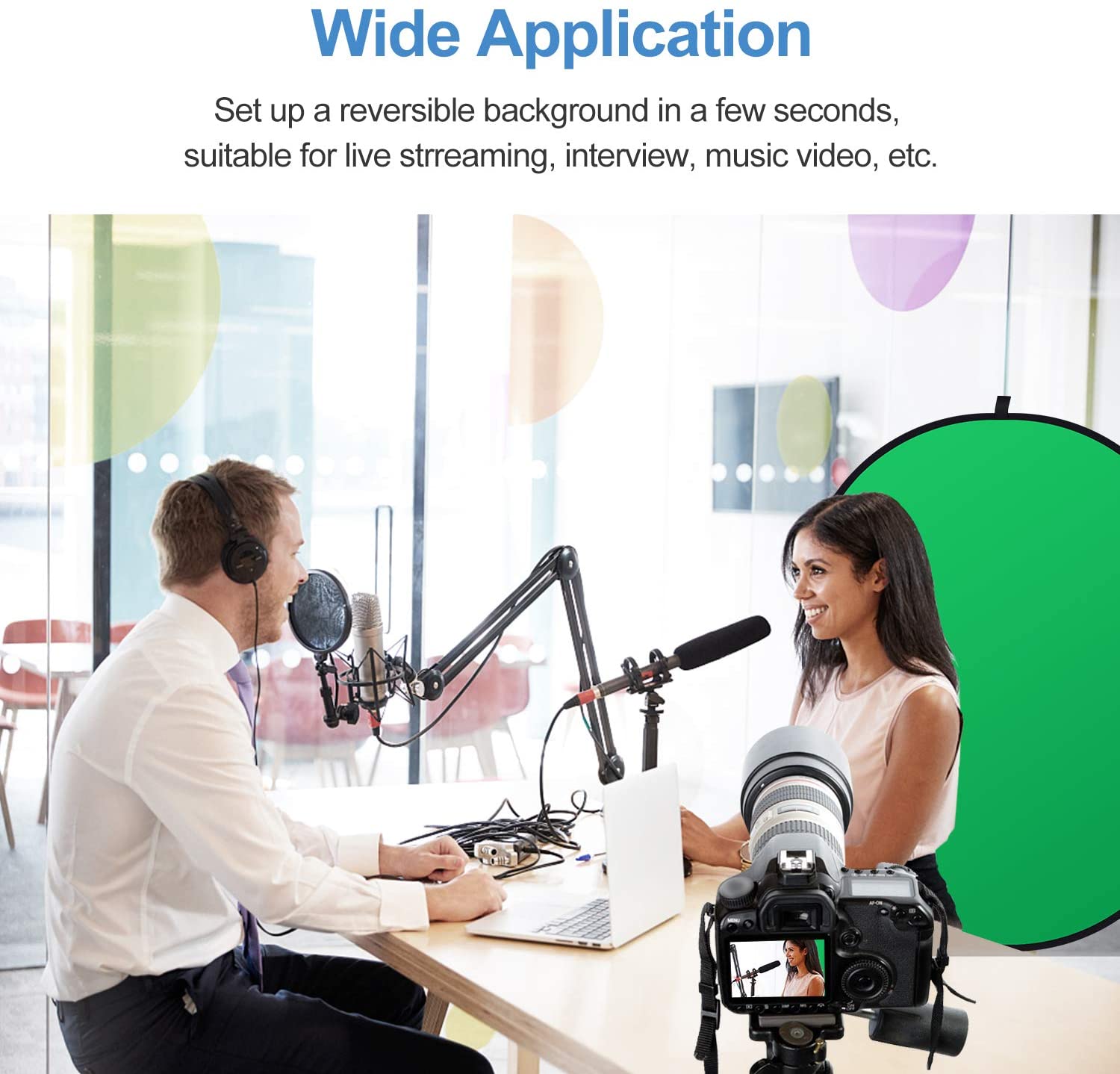 Kit Faithwinning Fondo Chromagreen 2x1.50mts con pedestal