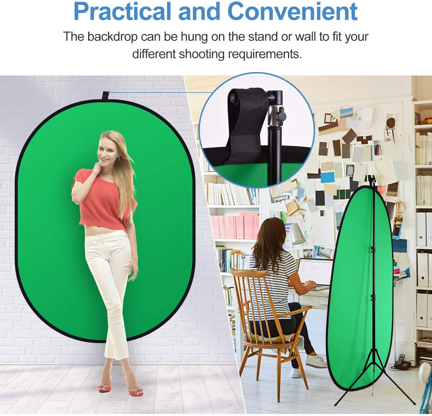 Kit Faithwinning Fondo Chromagreen 2x1.50mts con pedestal