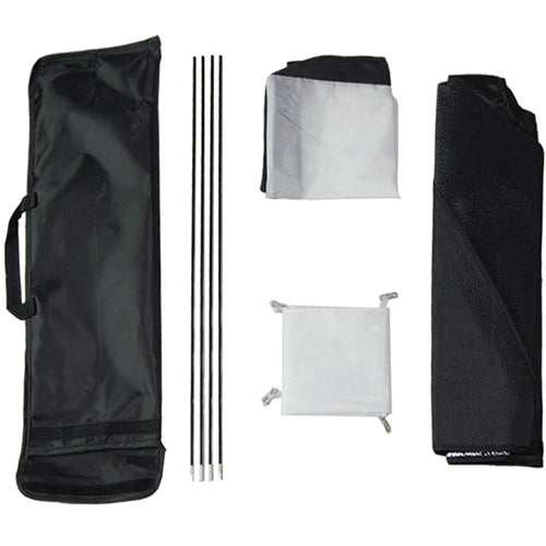 Kit Faithwinning VL-2057 PLUS: 2 Cajas Suavizadoras, 1 Lámpara Pelo, 3 Pedestales, Portafondos, Tela Chroma y Estuche