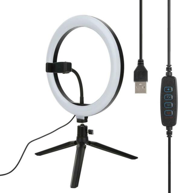 Lámpara Anillo Ouyawi 8" con Mini Tripié, Selfie Stick, Disparador