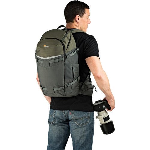 Estuche Lowepro Flipside Trek BP 450 AW Gris y Verde
