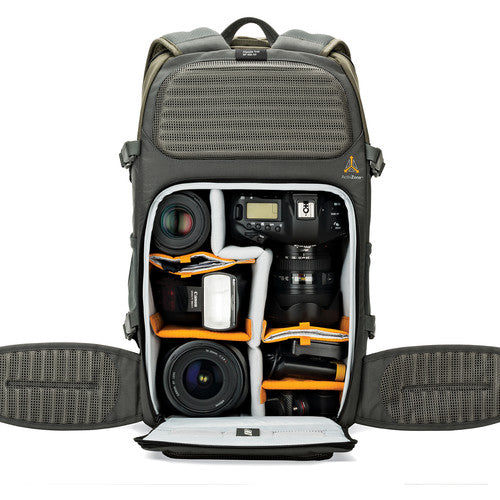 Estuche Lowepro Flipside Trek BP 450 AW Gris y Verde