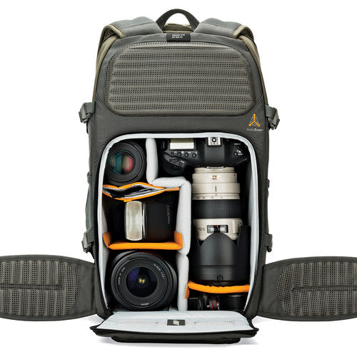 Estuche Lowepro Flipside Trek BP 450 AW Gris y Verde