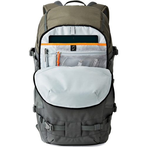 Estuche Lowepro Flipside Trek BP 450 AW Gris y Verde