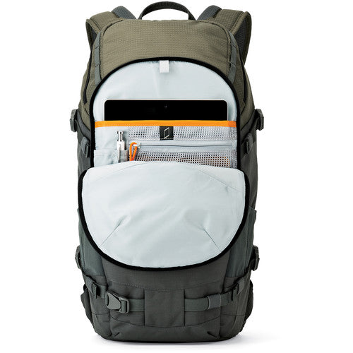 Estuche Lowepro Flipside Trek BP 350 AW Gris y Verde