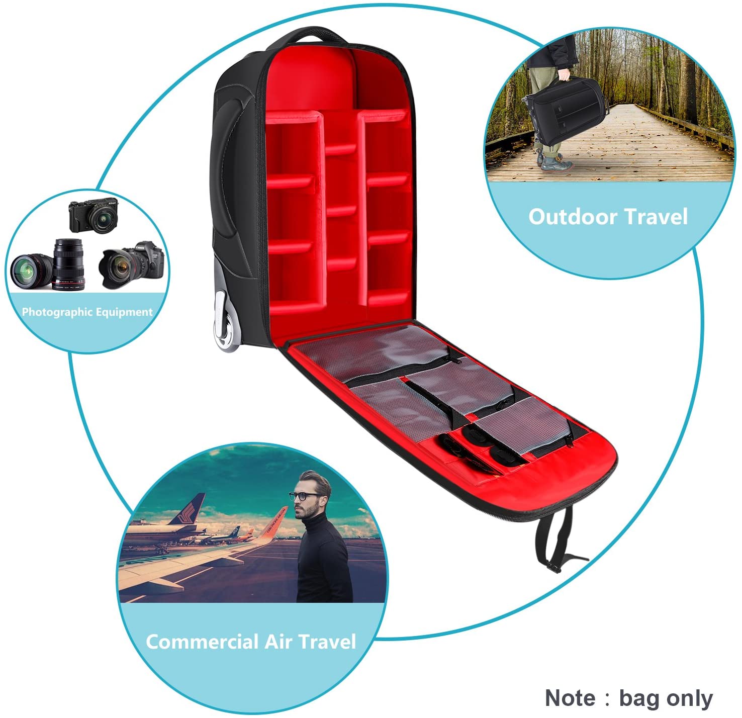 Mochila con Ruedas Neewer Convertible