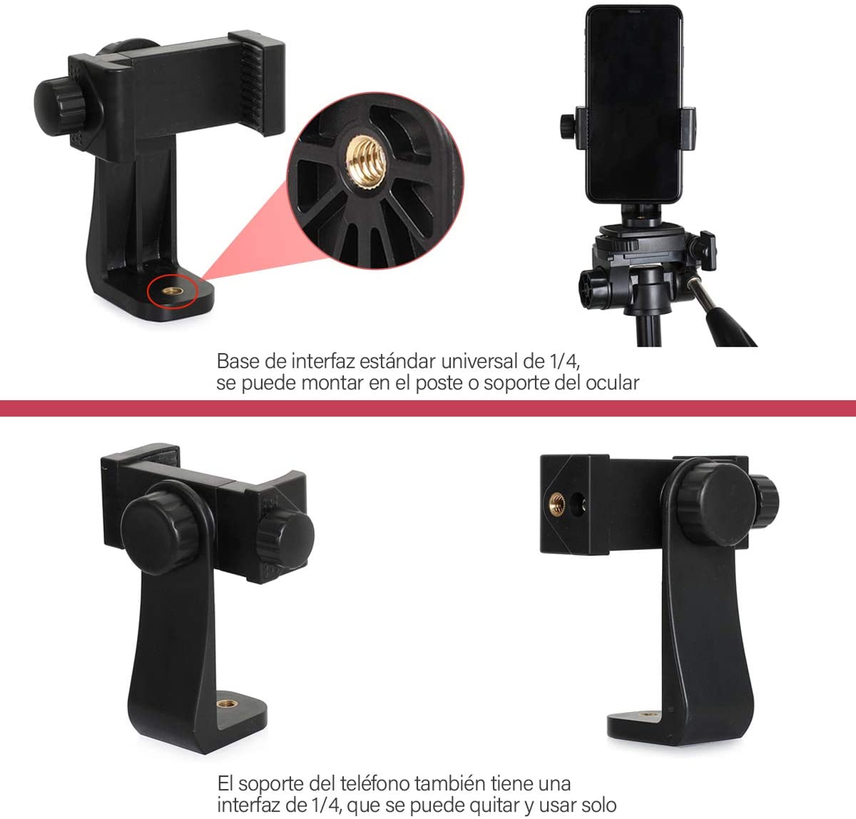 Soporte Adaptador para Tripié para Celular Fashion Case