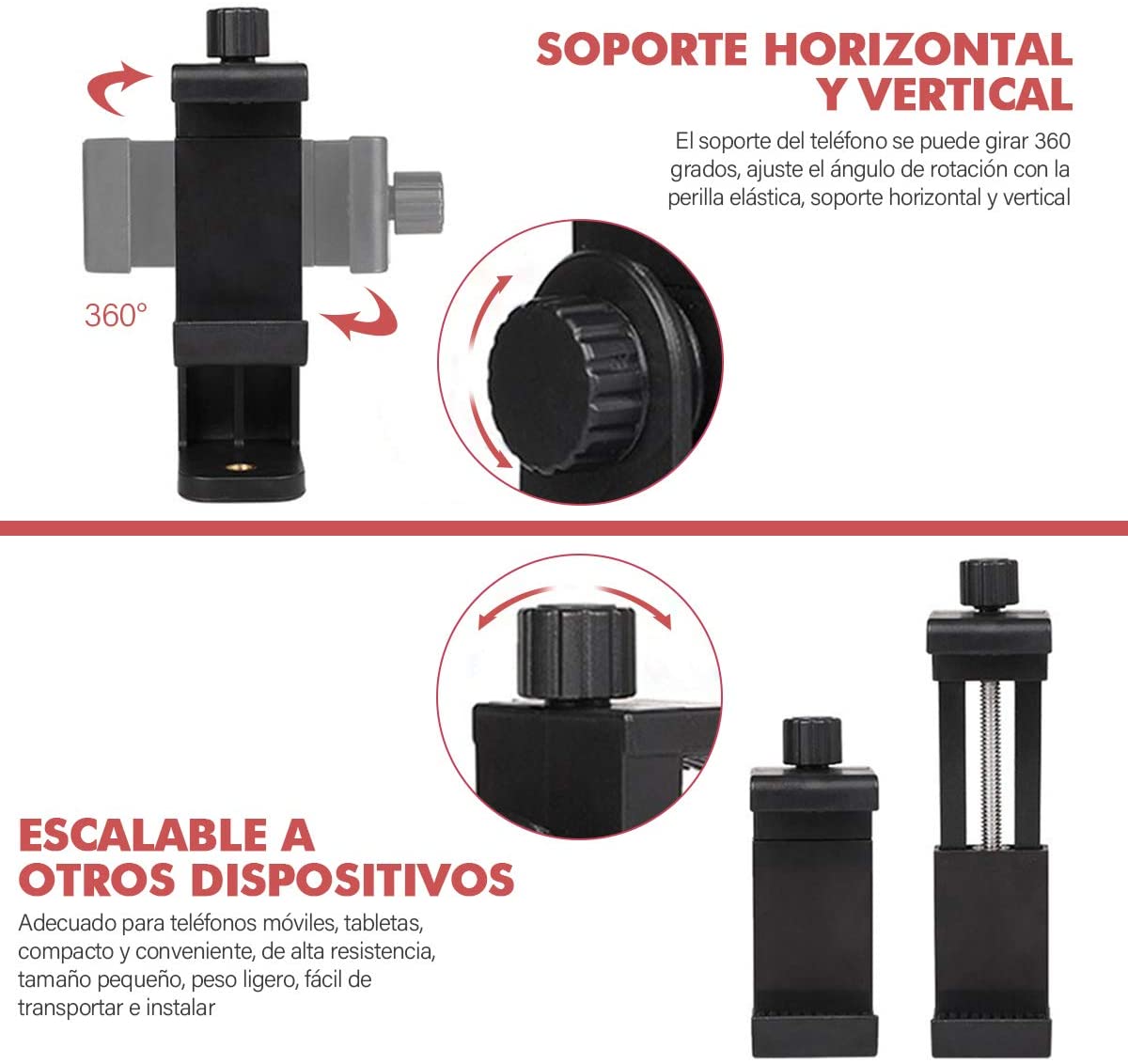 Soporte Adaptador para Tripié para Celular Fashion Case