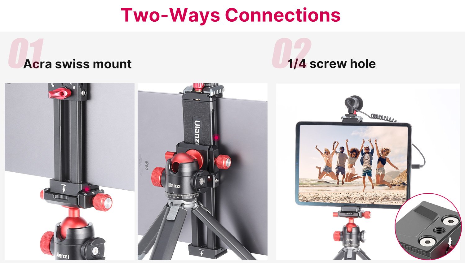 VideoRig para Ipad Ulanzi U-Pad Metal