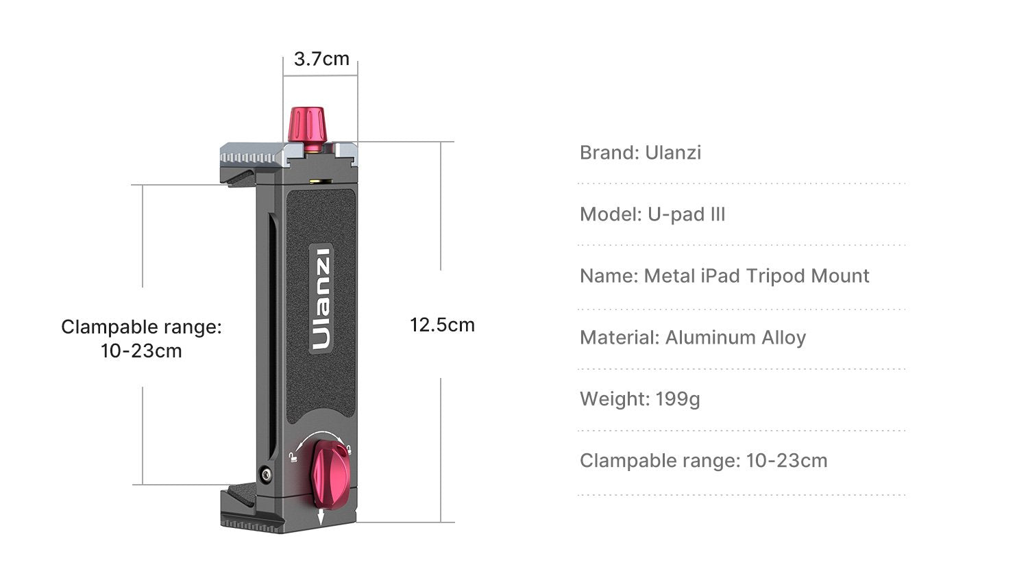 VideoRig para Ipad Ulanzi U-Pad Metal