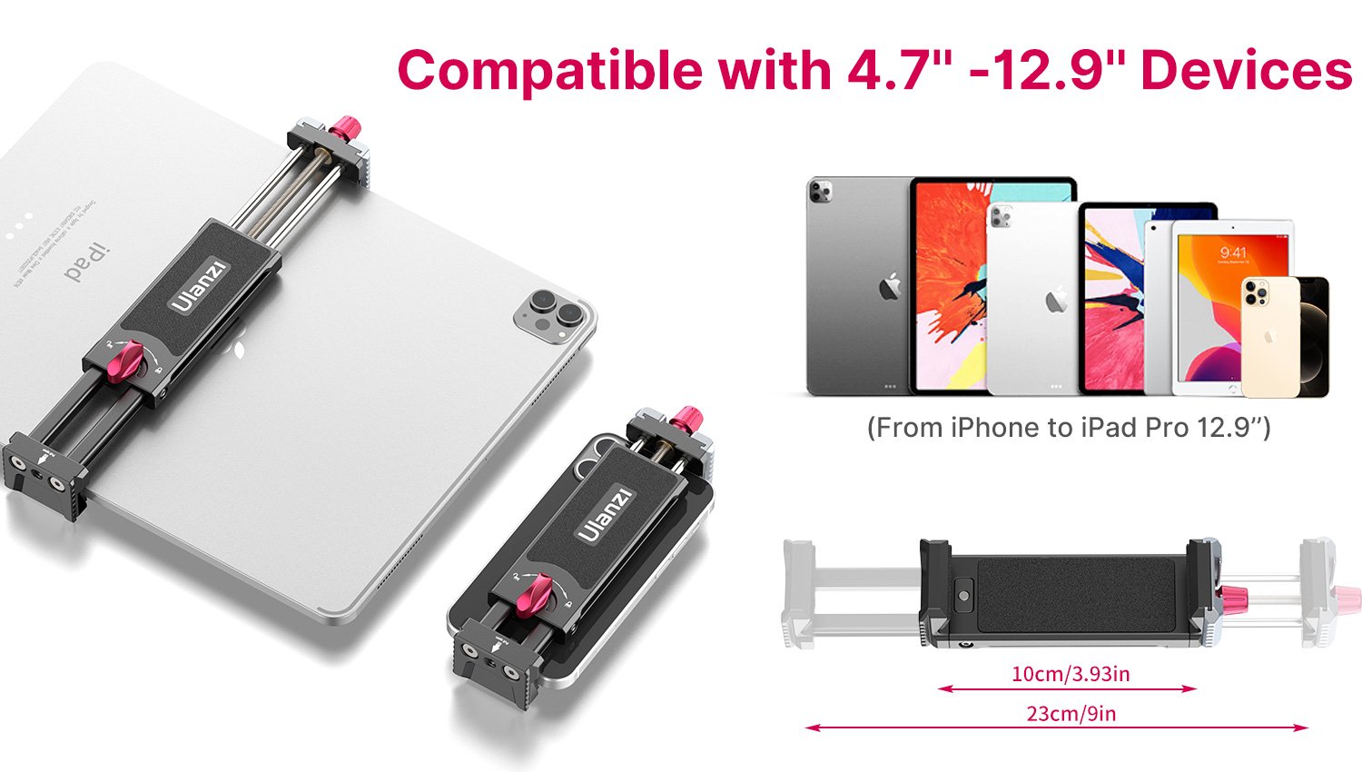 VideoRig para Ipad Ulanzi U-Pad Metal