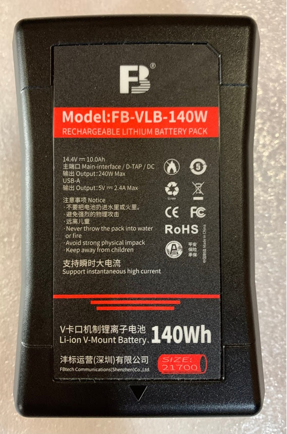 Batería Genérica V-Mount FB-VLB-140W