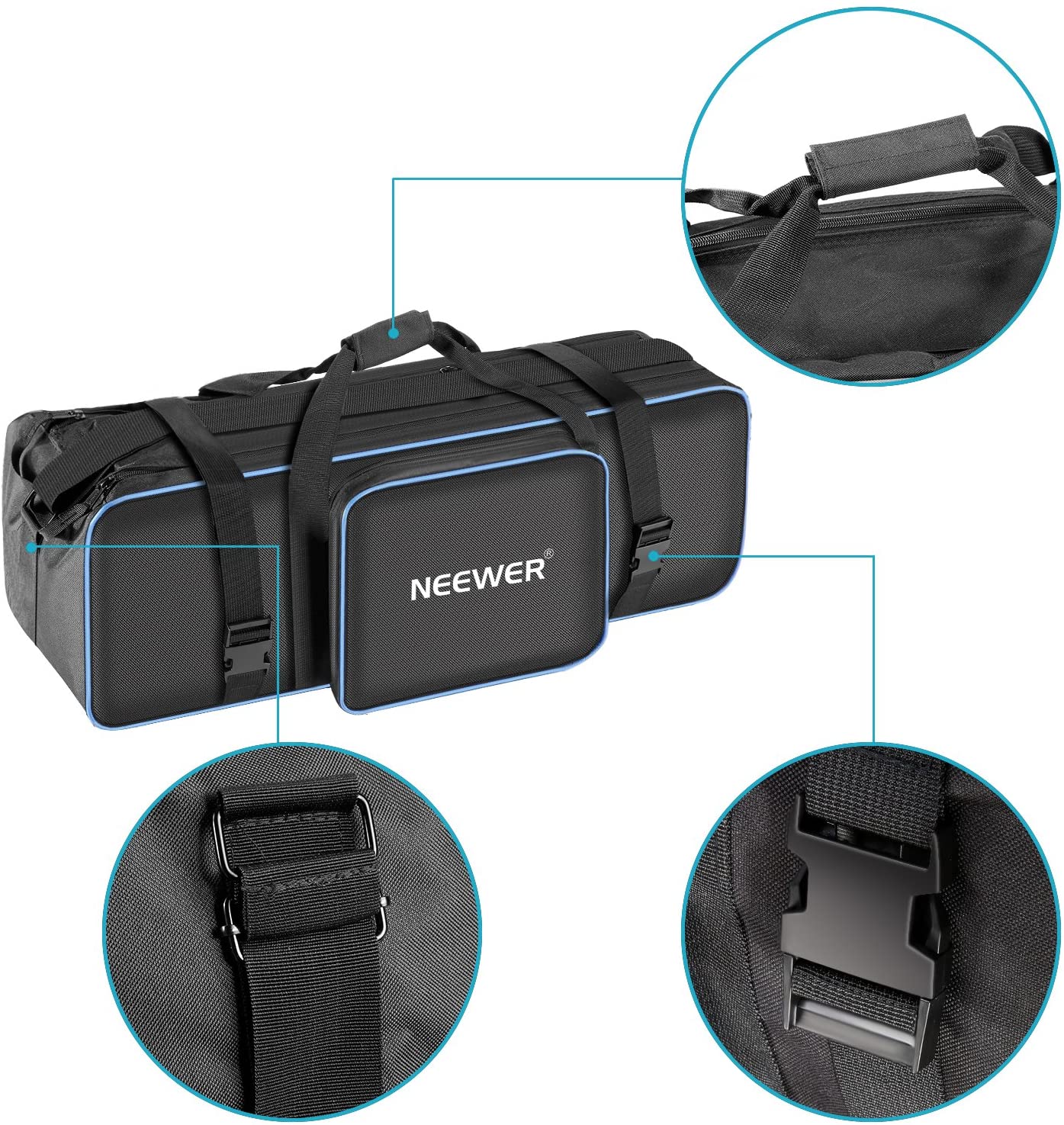 Estuche para Iluminación Neewer Negro con Azul Mediano