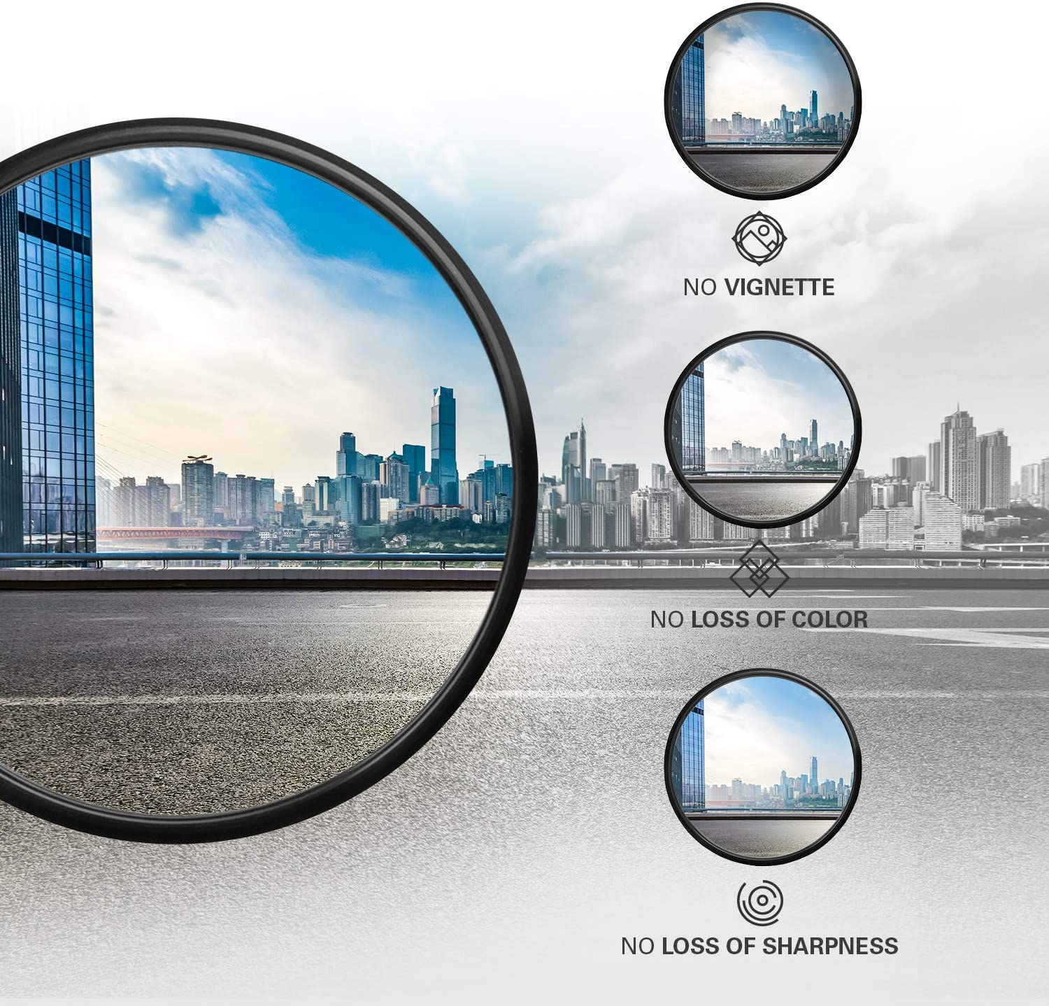 Filtro Protector UV 55mm Polaroid