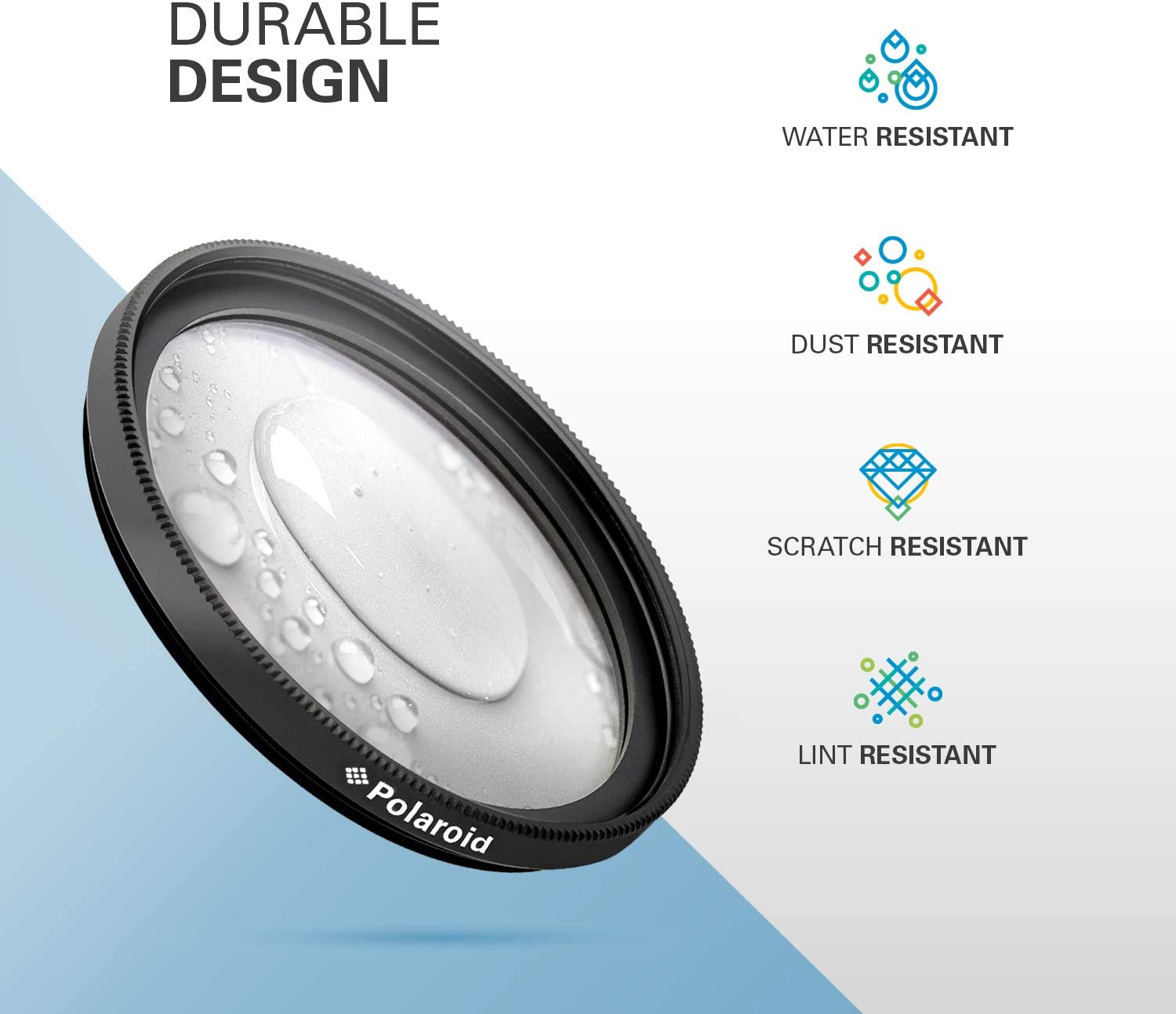 Kit de 4 Filtros Polaroid 62mm (UV,CPL,FLD y Warming) PL4FIL62