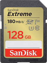 Tarjeta SanDisk Extreme SDXC de 128GB 180MB/s 2