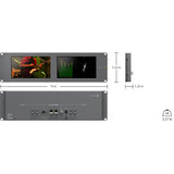 Blackmagic Design SmartScope Duo 4K 2-Doble Monitor 8" 6G-SDI 4