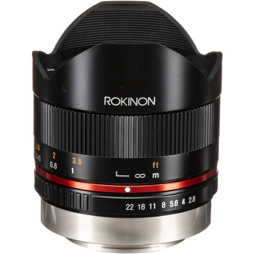 Lente Rokinon 8mm f/2.8 UMC Fisheye II para Sony E (Negro)