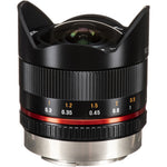 Lente Rokinon 8mm f/2.8 UMC Fisheye II para Sony E (Negro)