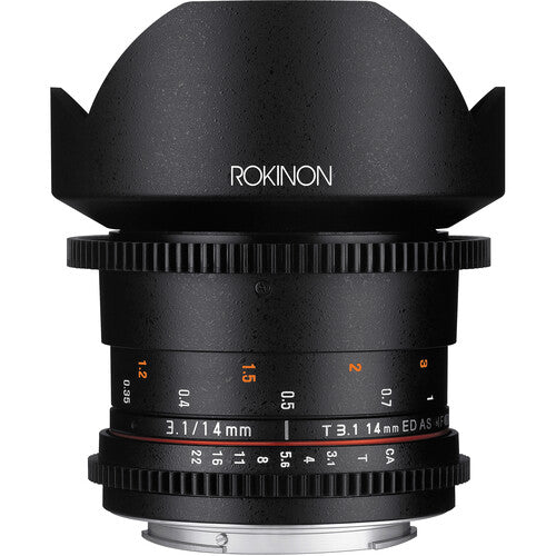 Lente Rokinon 14mm T3.1 Cine DS Lens Montura Canon