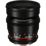 Lente Rokinon 16mm T2.2 Cine DS Lens Montura Canon 1