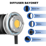 Lámpara GVM SD300D Bi-Color LED Monolight (Studio Kit) 7