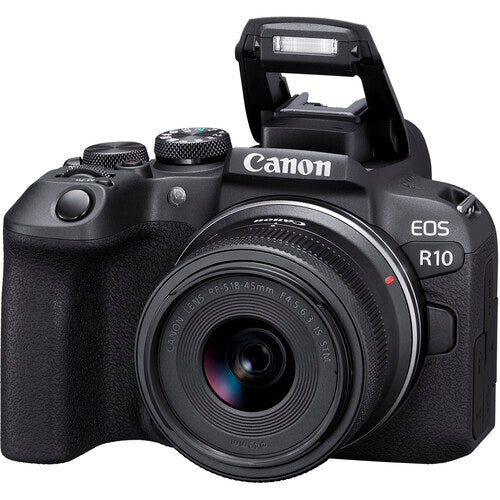 Cámara Mirrorless Canon EOS R10 con Lente RF-S18-45mm F4.5-6.3 IS STM (5331C009AA)