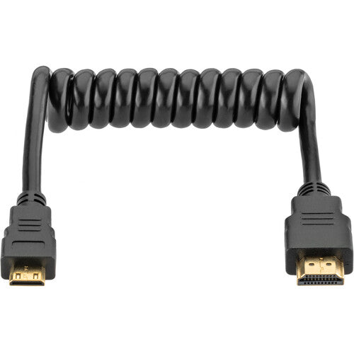 Cable Elvid HDMI a Mini HDMI 4k Espiral de 20 a 45 cms HDMIAC-015-C