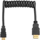 Cable Elvid HDMI a Mini HDMI 4k Espiral de 20 a 45 cms HDMIAC-015-C 2