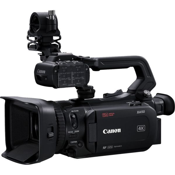 Videocámara Canon XA50 UHD 4K30 con enfoque automático de doble píxel