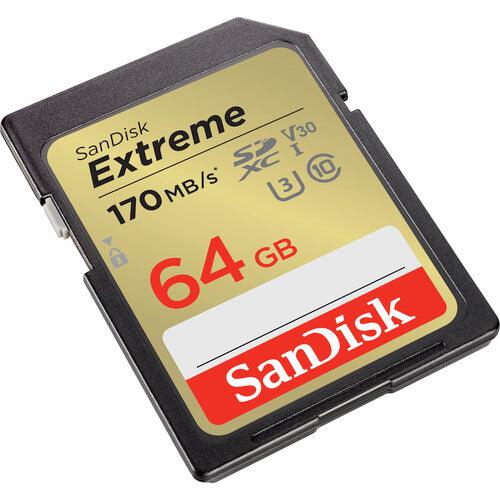 Tarjeta SanDisk Extreme SDXC de 64GB 170MB/s