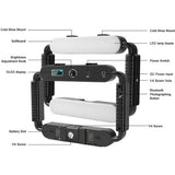 Kit Videorig con lámpara GVM TL15RS RGB Bi-Color 5